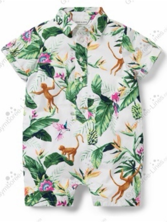 Janie and Jack Other - Janie and Jack BABY TROPICAL JUNGLE ROMPER
